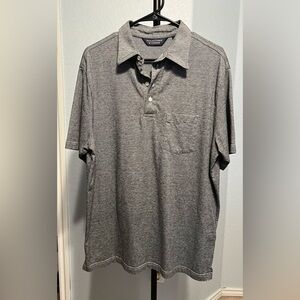Roundtree & Yorke Gray Polo Shirt Short Sleeve EUC